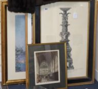 A group of assorted decorative prints