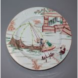 A Chinese famille rose plate diameter 23cm