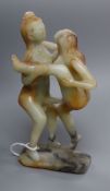 An erotic Chinese soapstone carving