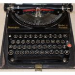 A 1930's Remington model 5 portable typewriter