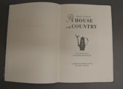 Logue, Mary - A House in the Country, one of 250, qto, quarter cloth, 4 coloured plates by Gaylord