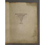 Bossus, Matthaeus (1428-1502), Matthaei Bossi Veronensis Ca. Re. Epistolarvm Tertia Pars, 1502, t.p.