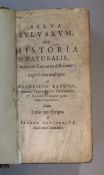 Bacon, Francis - Sylva Sylvarum, Sive historia naturalis, 1st edition in Latin, 12mo, lacking