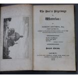 Southey, Robert - The Poets Pilgrimage to Waterloo, 2nd edition, 12mo, half calf, 8 engraved plates,