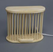 A late 19th century Chinese ivory cricket cage