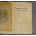 Gilchrist, Alexander - Life of William Blake, vol.2 only, 2nd edition, 8vo, original blue cloth with