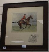 Charles Johnson Payne - Snaffles, pencil signed print, 'The Sparrow, Catchin Sort', blind stamped,