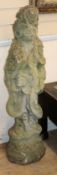 A reconstituted stone garden statue H.105cm