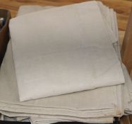 Five pieces of French provincial linen (unused)