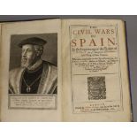 Sandoval, Prudencio de - The Civil Wars of Spain, 1st edition in English, folio, rebound blue