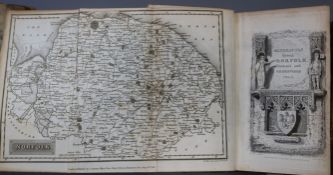 [Cromwell, Thomas Kitson] - Excursions in the County of Norfolk, 2 vols, 8vo, half calf, folding map