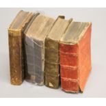 A group of four small volumes in Latin, 16th century or later, including Metamorphoses Ovidii...