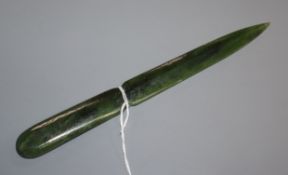 A jade letter opener