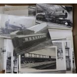 A quantity of photographs and postcards, mainly railway interest