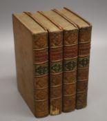 Robertson, William - The History of the Reign of the Emperor Charles V, 4 vols, calf, endpapers