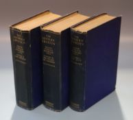 Burrrard, Gerald Sir - The Modern Shotgun, 3 vols, 8vo, blue cloth, worn and soiled, fly leaves with