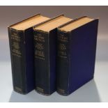 Burrrard, Gerald Sir - The Modern Shotgun, 3 vols, 8vo, blue cloth, worn and soiled, fly leaves with