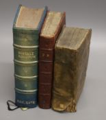 Theology, three 17th century volumes, including Missale Romanum Ex Decreto Sacrosancti, Lutetiae