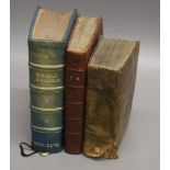 Theology, three 17th century volumes, including Missale Romanum Ex Decreto Sacrosancti, Lutetiae