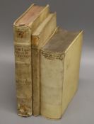 Three 17th/18th century volumes in Latin (two ex-Libris Ratcliffe College), comprising: Lipsius (