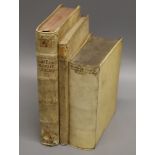 Three 17th/18th century volumes in Latin (two ex-Libris Ratcliffe College), comprising: Lipsius (