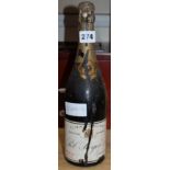A bottle Pol Roger 1961 champagne
