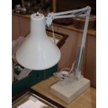 A vintage Italian anglepoise lamp