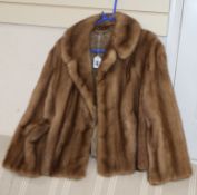 A brown mink jacket