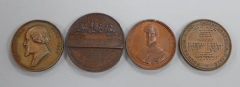 19th century Canadian Commemorative Medals, The Victoria Bridge bronze medal 1860, by A.Hoffnung,