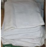Eleven French provincial linen sheets