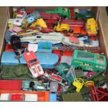 A Schuco 3000 clockwork telesteering car, a Dinky die cast Ferrari and a quantity of assorted die