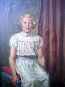 Michael Noakes (1933-)oil on canvasPortrait of a girlsigned and dated 195336 x 28in.