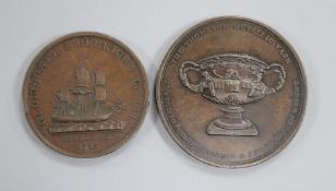 British commemorative medals, Gloucester & Berkeley Canal Completed copper medal 1827, by T.