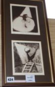 Susie Perring, two etchings, 'Trick Cyclist' and 'Juggler', signed in pencil and numbered, 15 x