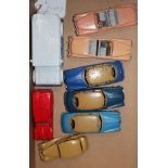 A collection of mostly Dinky, 1950's cars and two lorries