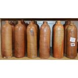 A large collection of Austro-German salt glazed stoneware seltzer mineral water bottles (approx.