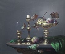 Molnari, 20th century Italian oil on canvas, Still life, signed, 49 x 60cm