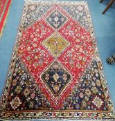 A Shiraz rug 196 x 116cm