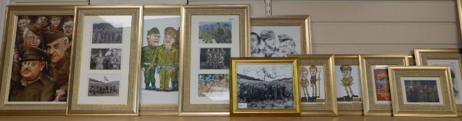 Dad's Army, a group photograph signed by seven members of the cast and a collection of Dad's Army-