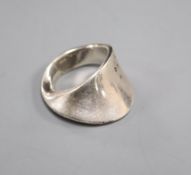 A Georg Jensen silver dress ring, design no. 148, size L.