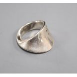 A Georg Jensen silver dress ring, design no. 148, size L.