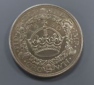 A George V crown, 1930, GVF, rare in this grade.