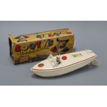 A Sutcliffe Sootys speed boat model, boxed