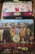 10 Beatles and related LPs to include Sgt Peppers Let it Be etc