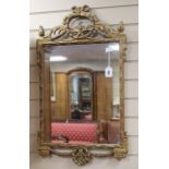 A 19th century French neo-classical gilt mirror H.88cm