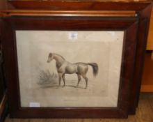 Two lithographs of racehorses and two aquatints of Hamdani (4)