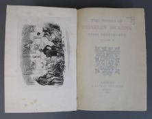 Dickens, Charles - Works - National edition, one of 750, royal 8vo, 40 vols, with plates by Phiz,