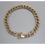 A 9ct gold curblink bracelet.