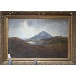 Attributed to Thomas Finchett (19th century), Mountain landscape, oil on canvas, 58 x 89cm