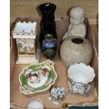 A quantity of mixed European ceramics and glass